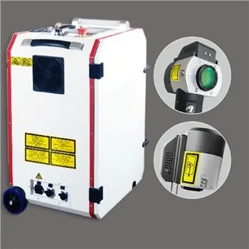 Máquina de limpieza láser con lengüeta de ánodo de batería de litio